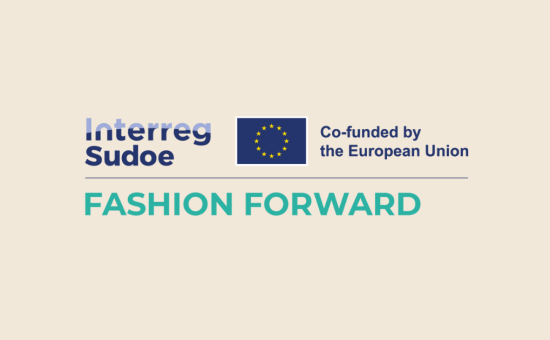Logo del proyecto Fashion Forward del programa Interreg Sudoe cofinanciado por la Unión Europea