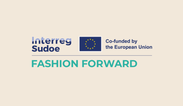 Logo del proyecto Fashion Forward del programa Interreg Sudoe cofinanciado por la Unión Europea
