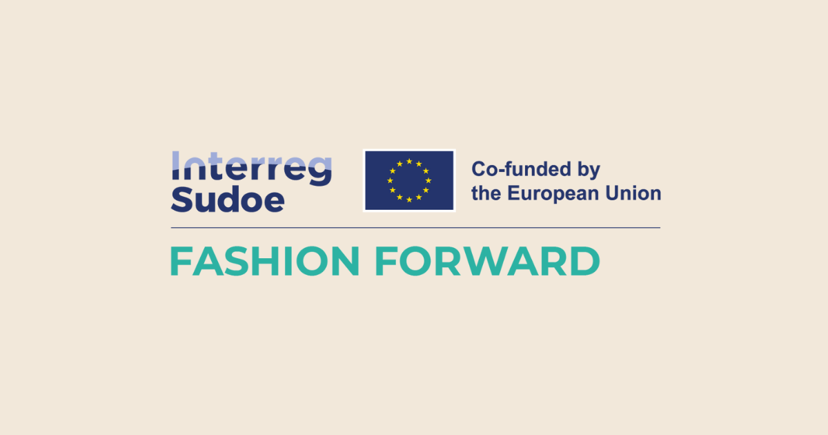 Logo del proyecto Fashion Forward del programa Interreg Sudoe cofinanciado por la Unión Europea